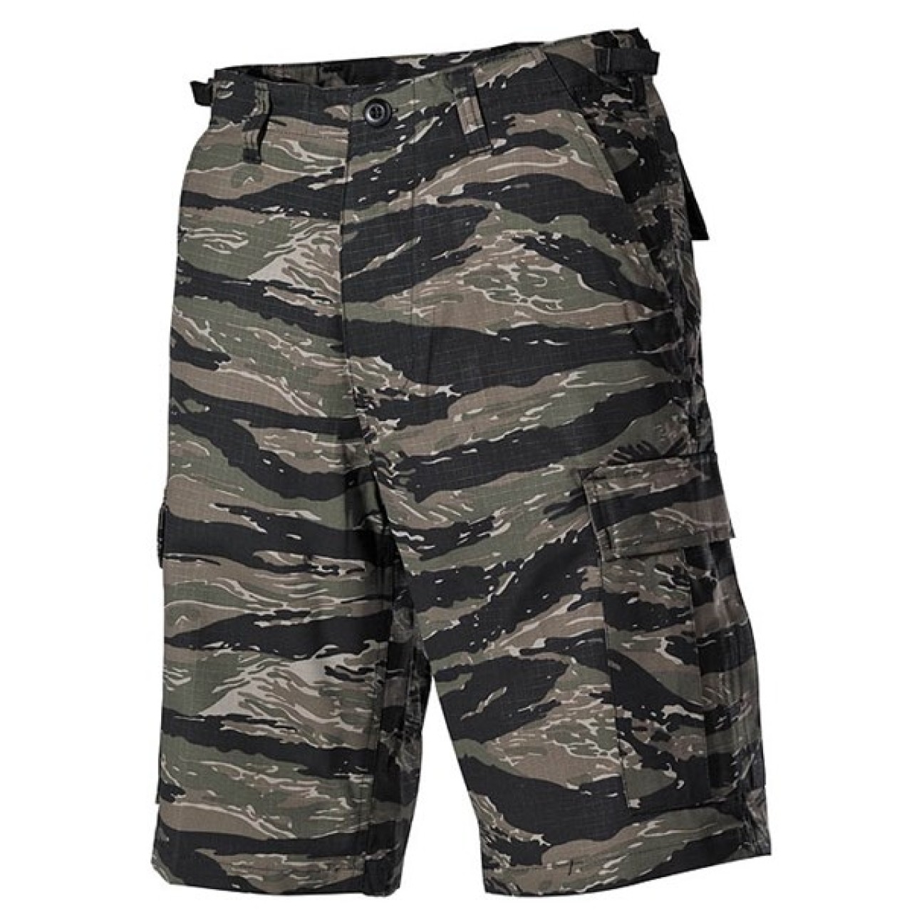 Nohavice krátke US strih BDU rip-stop TIGER STRIPE CAMO veľ. M
