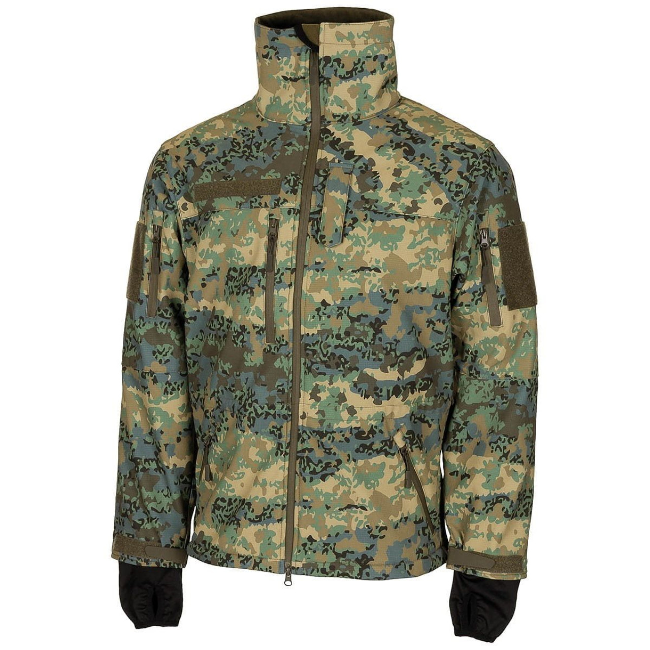 Bunda softshell HIGH DEFENCIE rakúske maskovanie 03-Tarnanzug