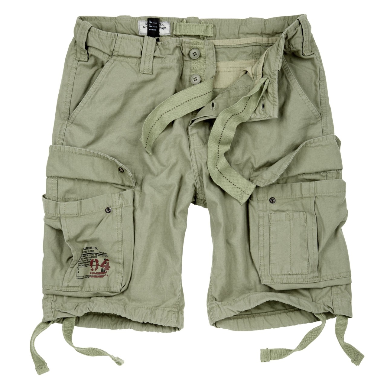 Nohavice krátke AIRBORNE VINTAGE SVETLO ZELENÉ