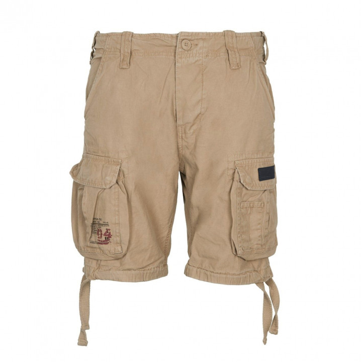 Nohavice krátke AIRBORNE VINTAGE s nášivkou KHAKI