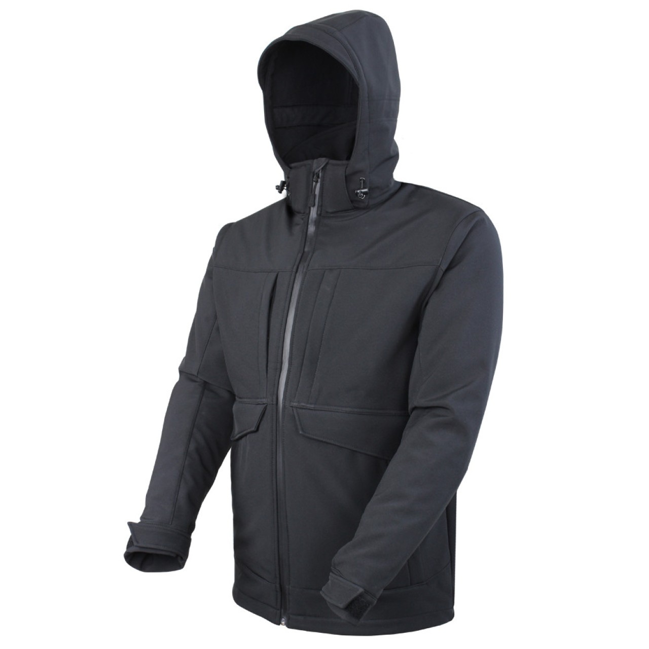 Parka OVERCAST SOFTSHELL ČIERNA