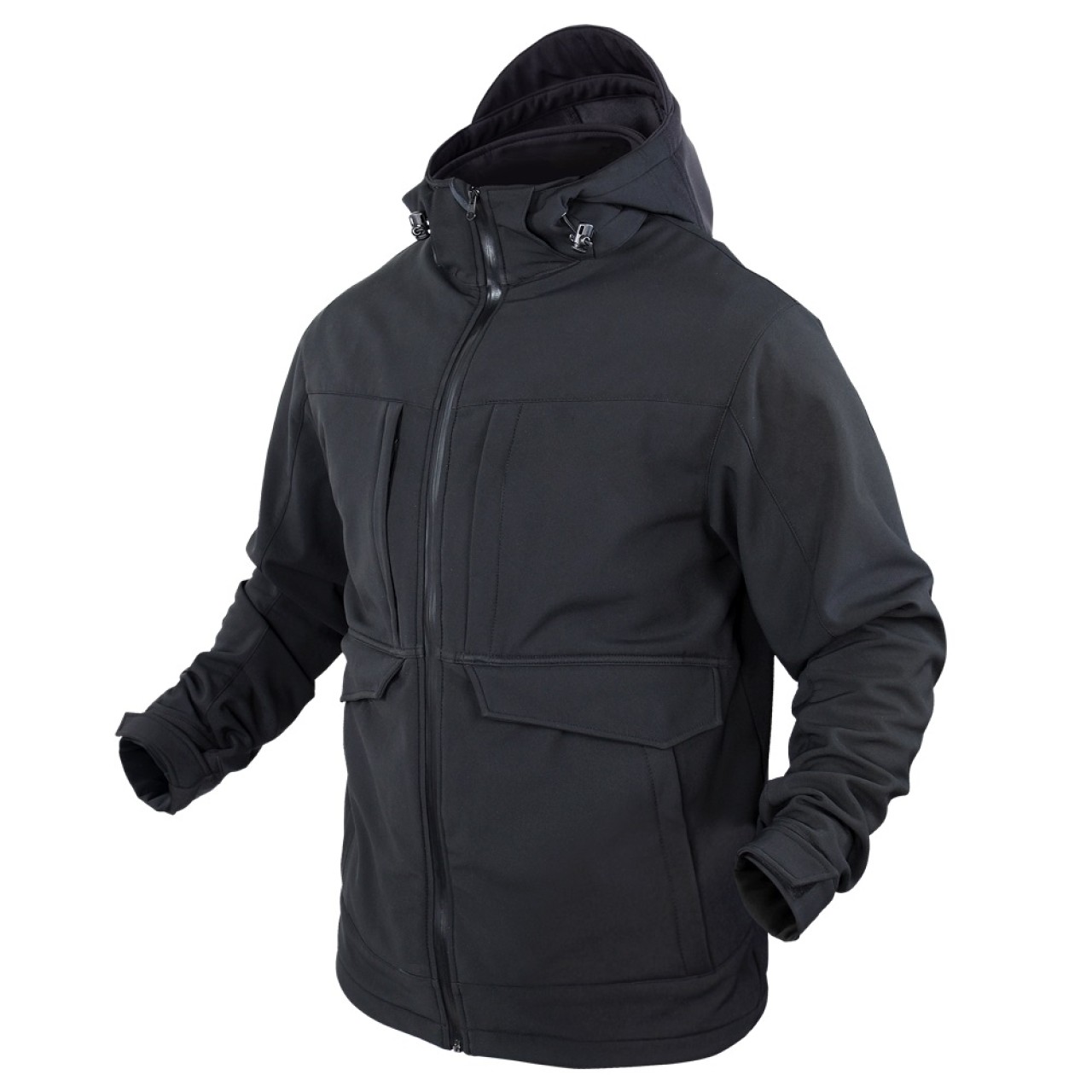 Parka OVERCAST SOFTSHELL ČIERNA