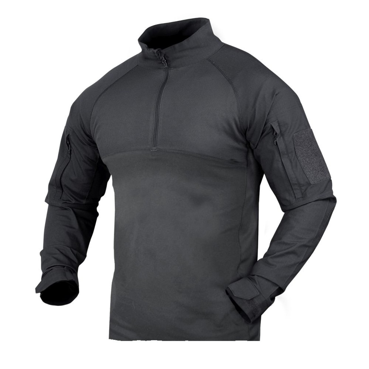 Košeľa taktická COMBAT so zipsom GRAPHITE