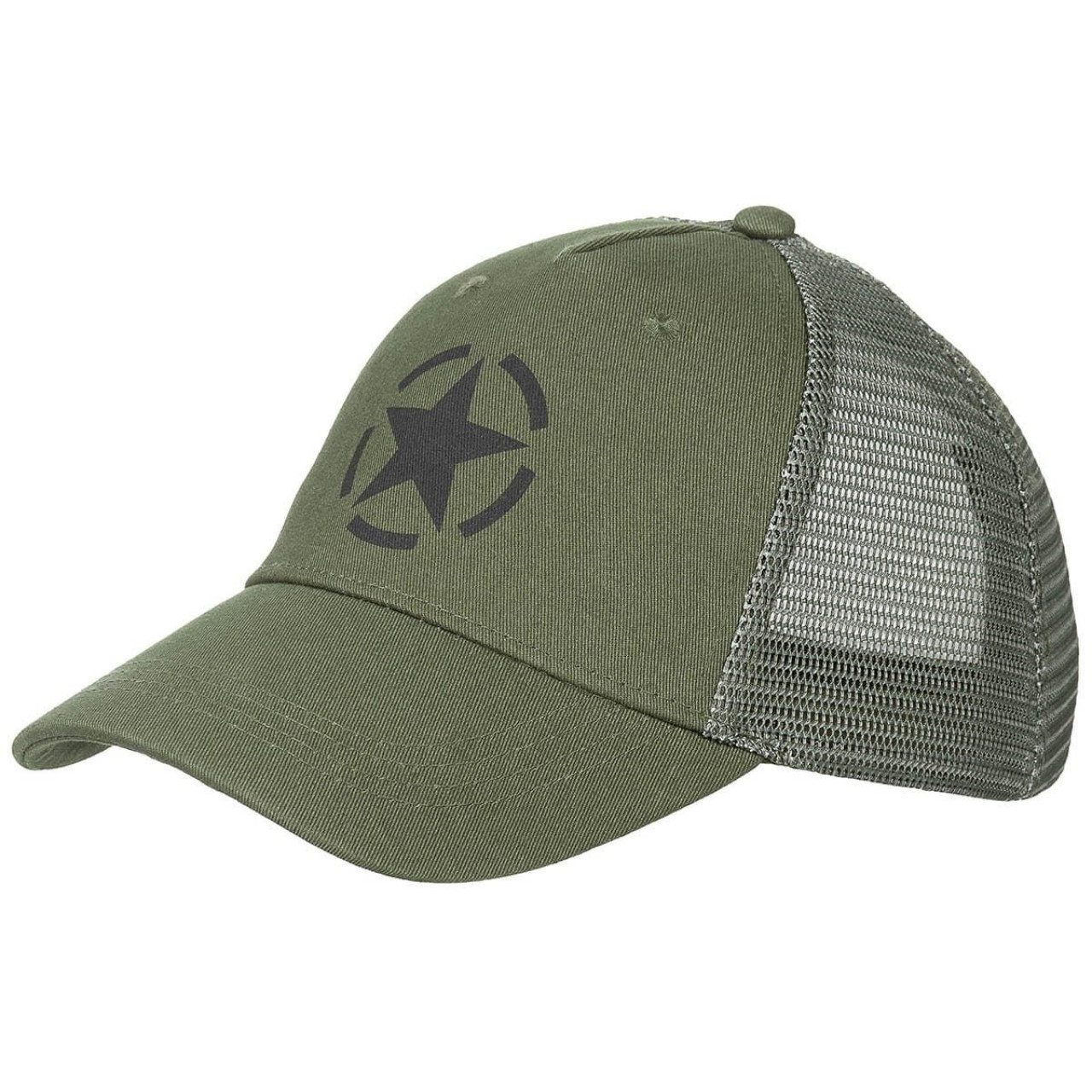 Čiapka TRUCKER STAR sieťovaná ZELENÁ
