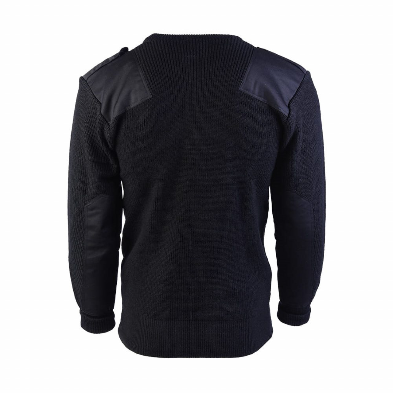 Sveter BW ACRYL s vreckom ČIERNY