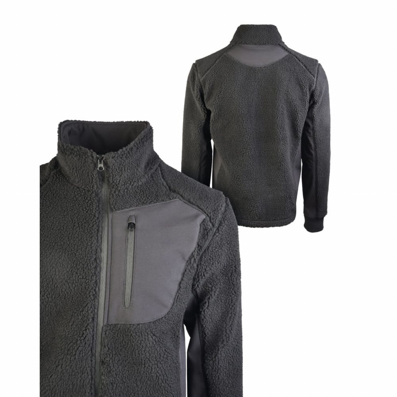 Mikina BEARFORCE COLD WEATHER fleece ČIERNA