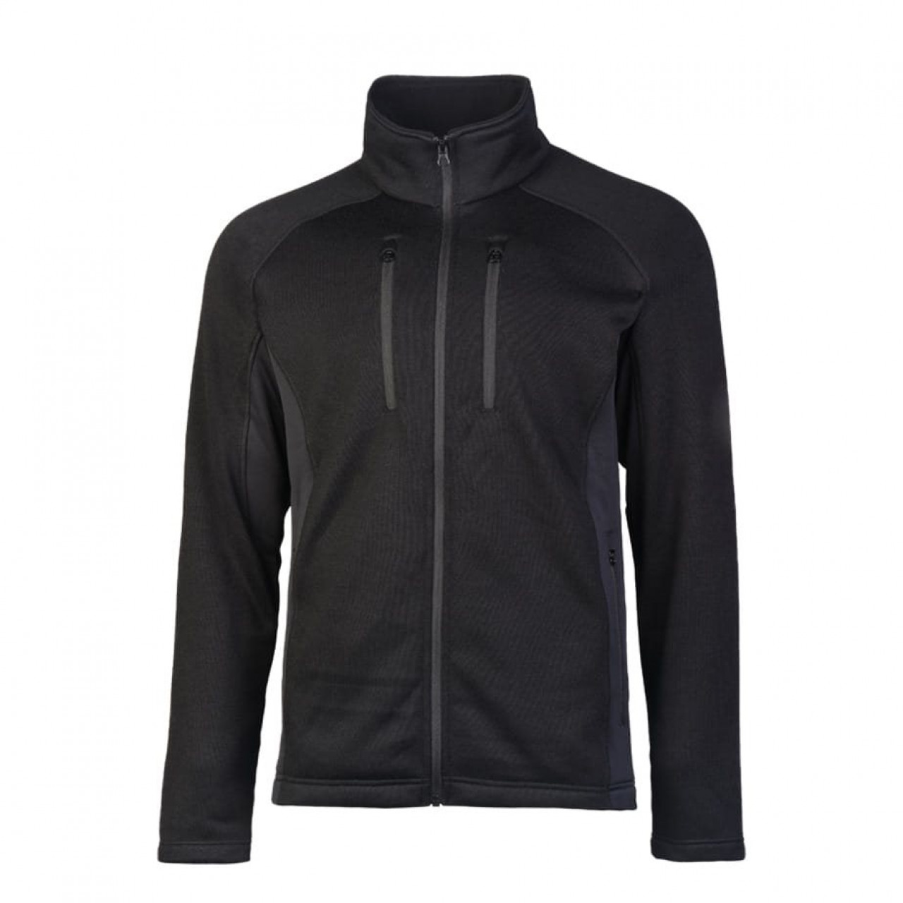 Mikina outdoorová ŠTRUCTURE-FLEECE ČIERNA