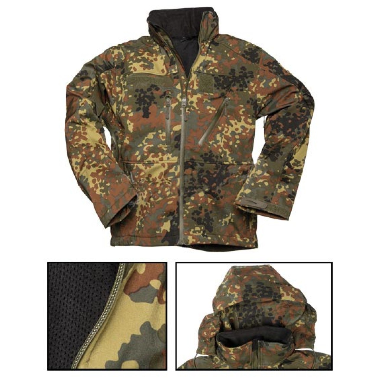 Bunda softshell SCU 14 FLECKTARN