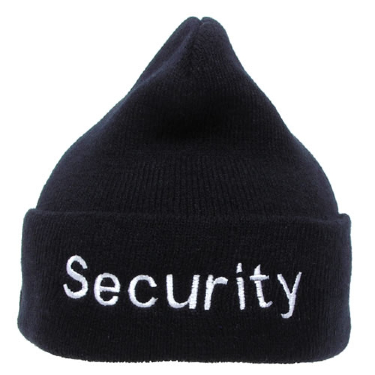 Čiapka SECURITY pletená Acryl ČIERNA