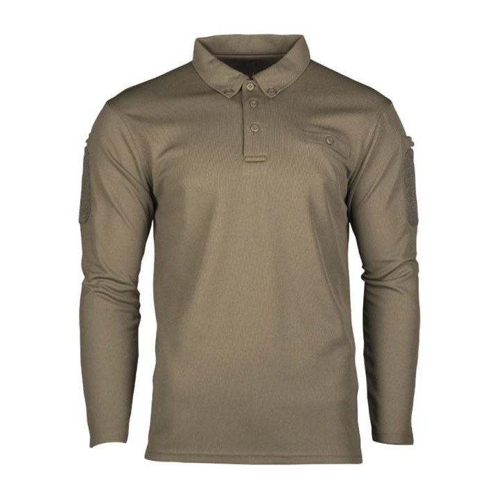 TACTICAL QUICK DRY tričko s dlhým rukávom/polo tričko ZELENÉ