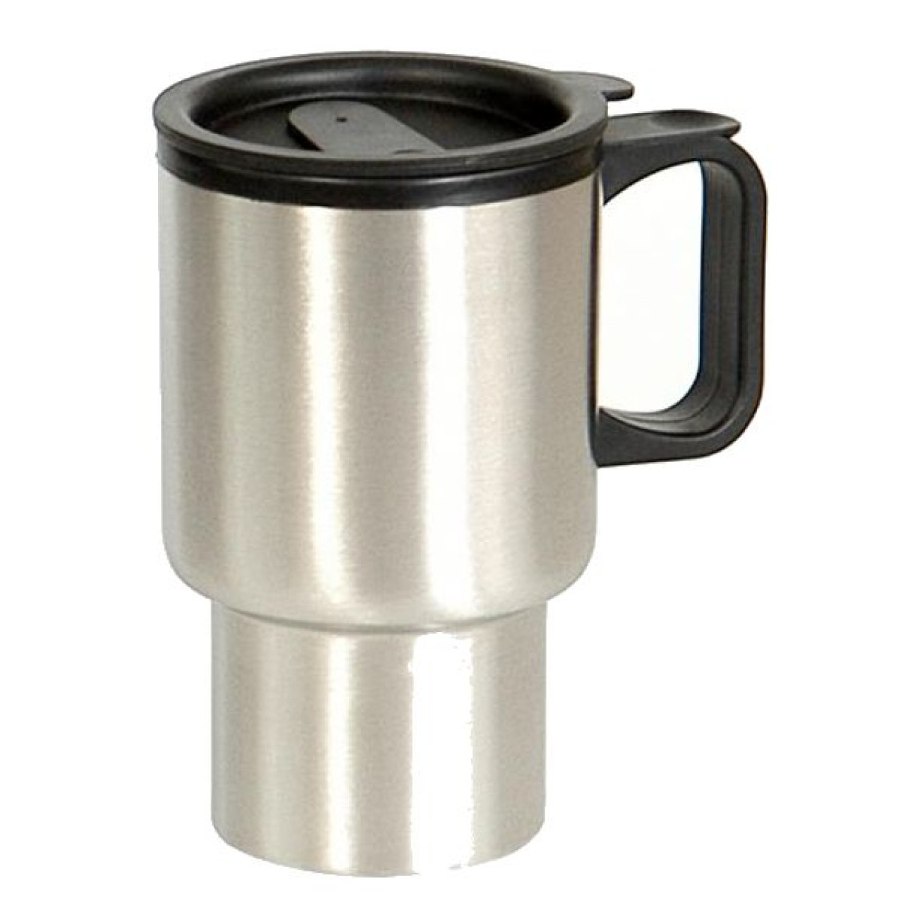 Hrnček dvojplášťový plastová rukoväť 400ml STRIEBORNÝ