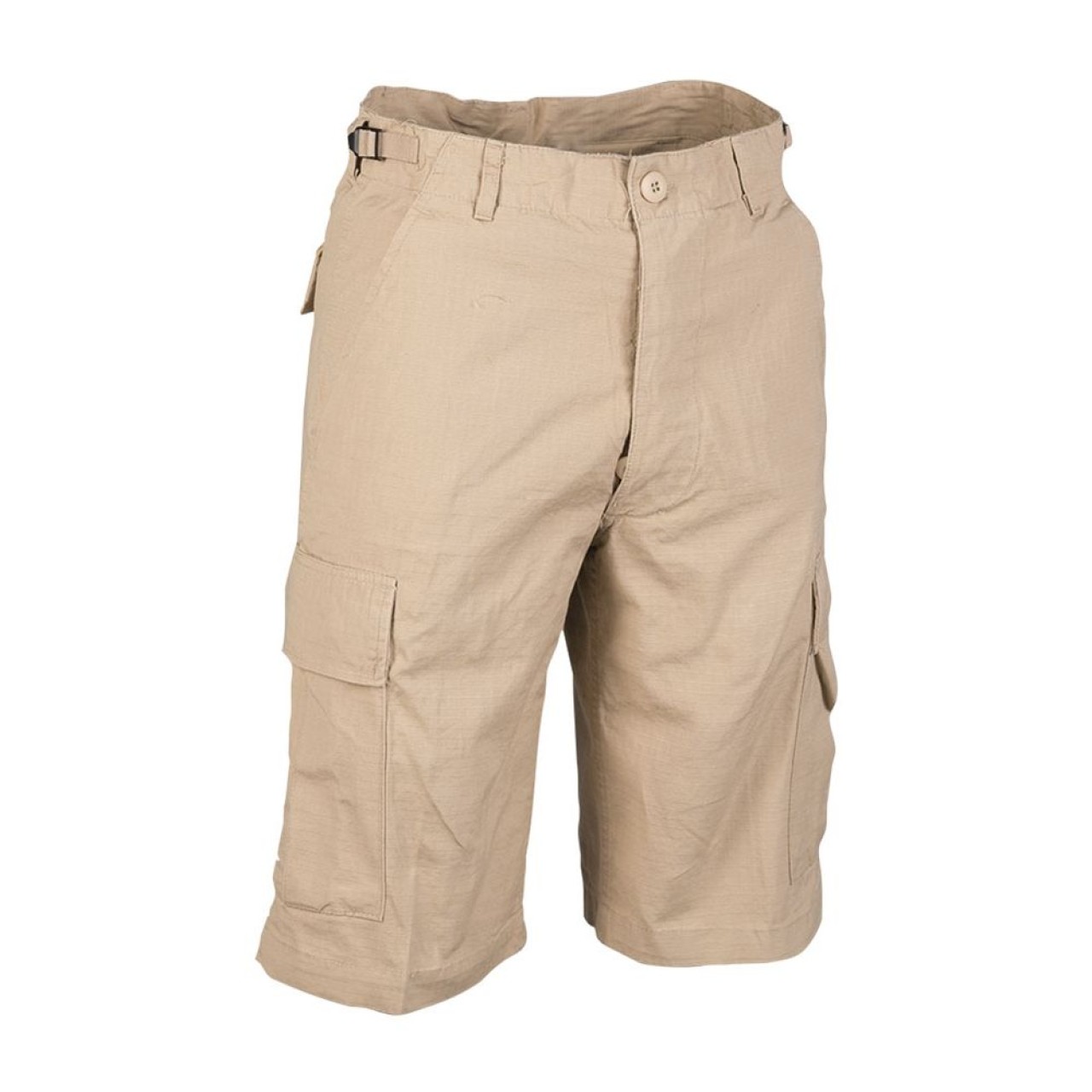 Nohavice krátke US typ BDU rip-stop predprané KHAKI