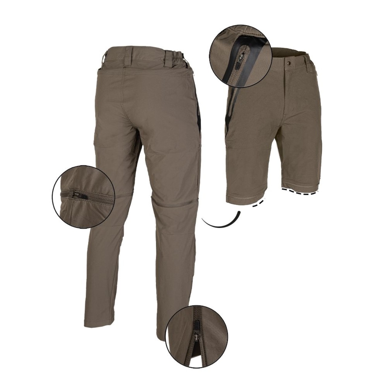 Nohavice PERFORMANCE ZIP-OFF RANGER GREEN