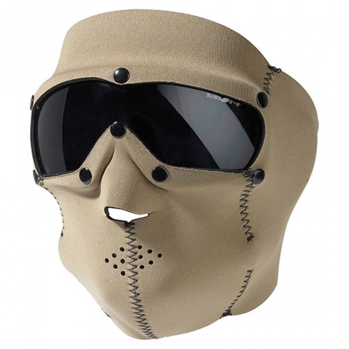 Maska s okuliarmi SWAT PRO neoprén KHAKI