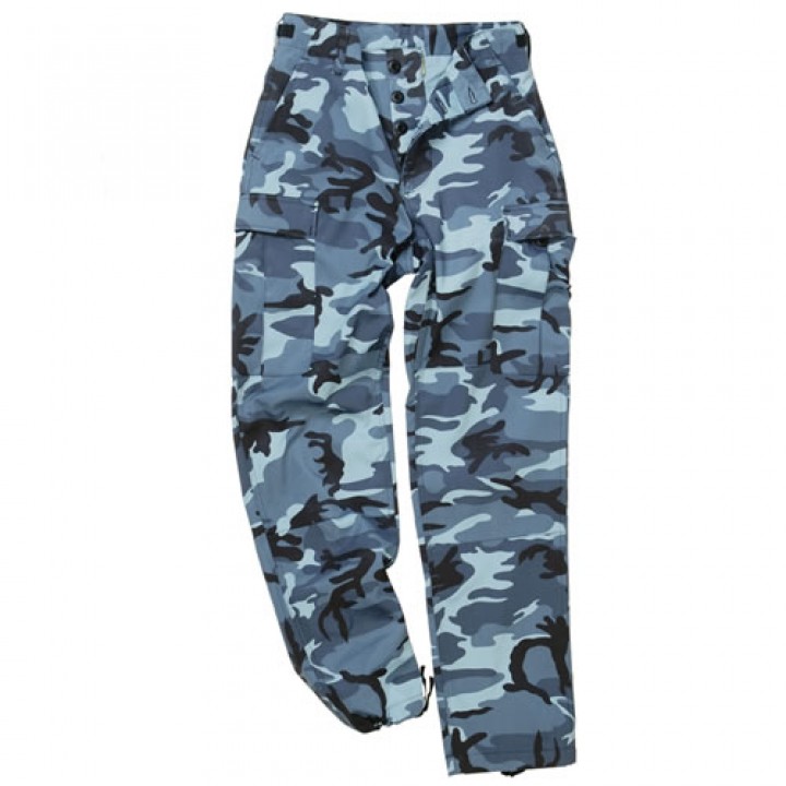 Nohavice US BDU POLY poľné SKY BLUE CAMO