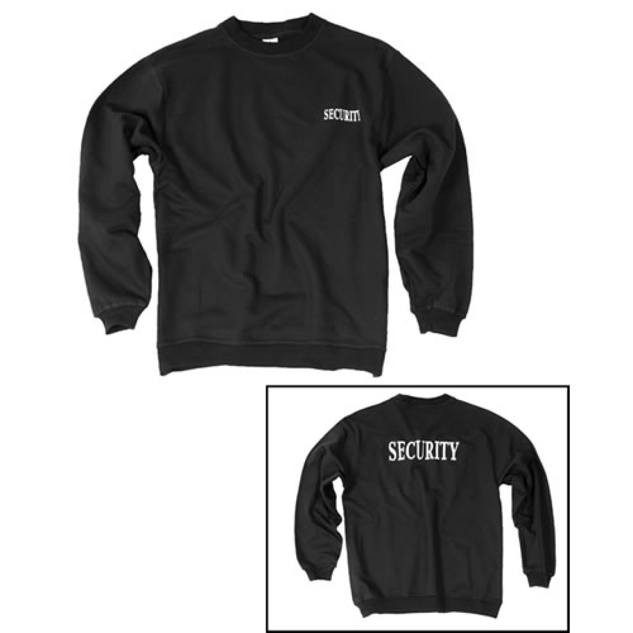 Mikina s nápisom SECURITY ČIERNA