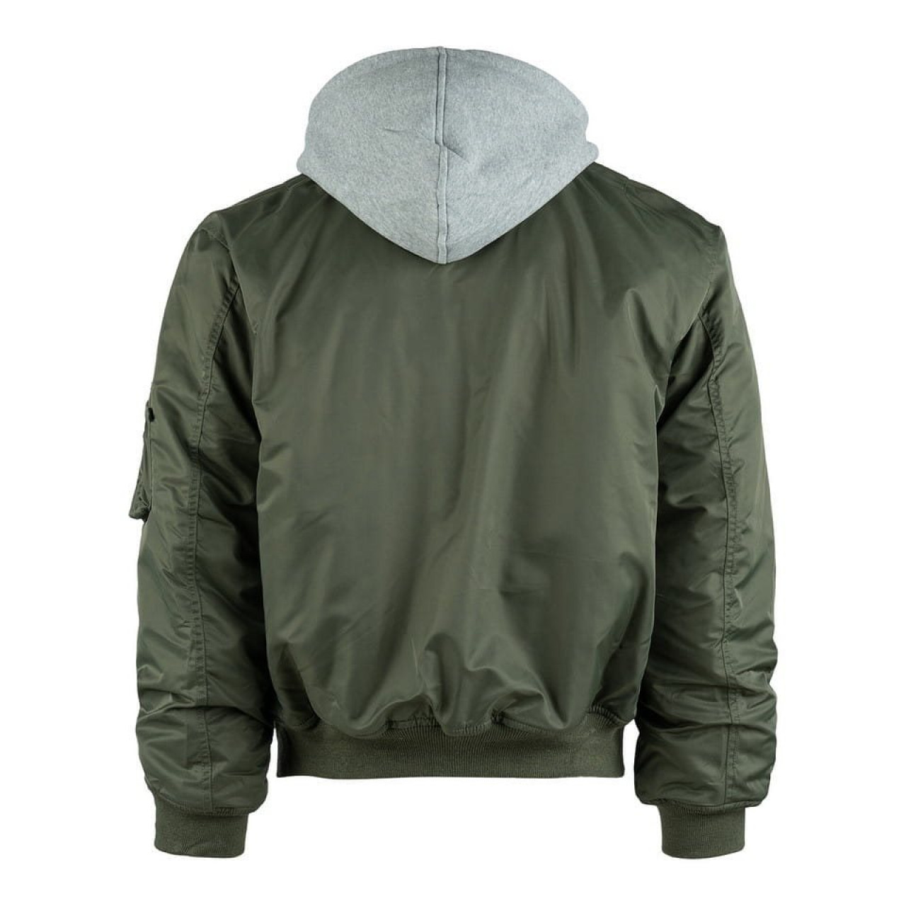 Bunda bomber MA-1 s kapucňou ZELENÁ