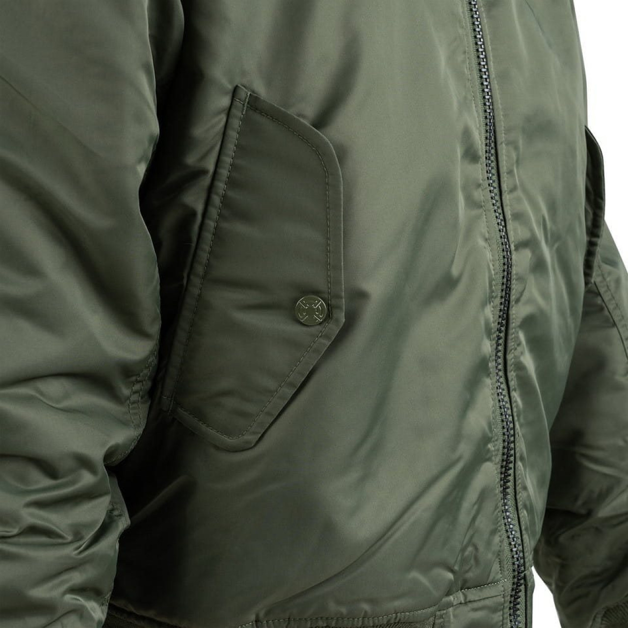 Bunda bomber MA-1 s kapucňou ZELENÁ