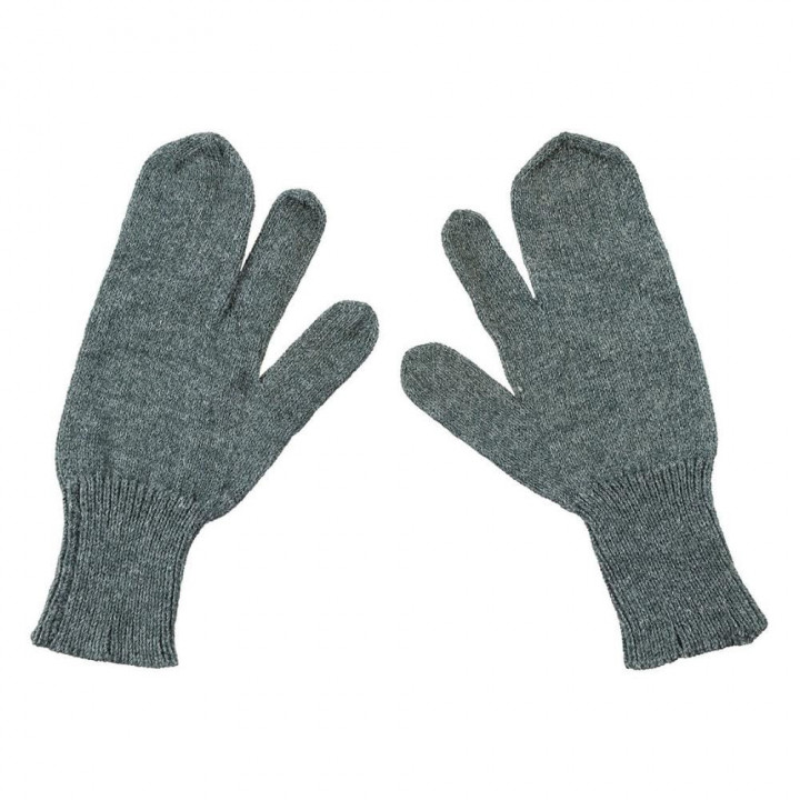 Pletené rukavice s tromi prstami SWISS GREY