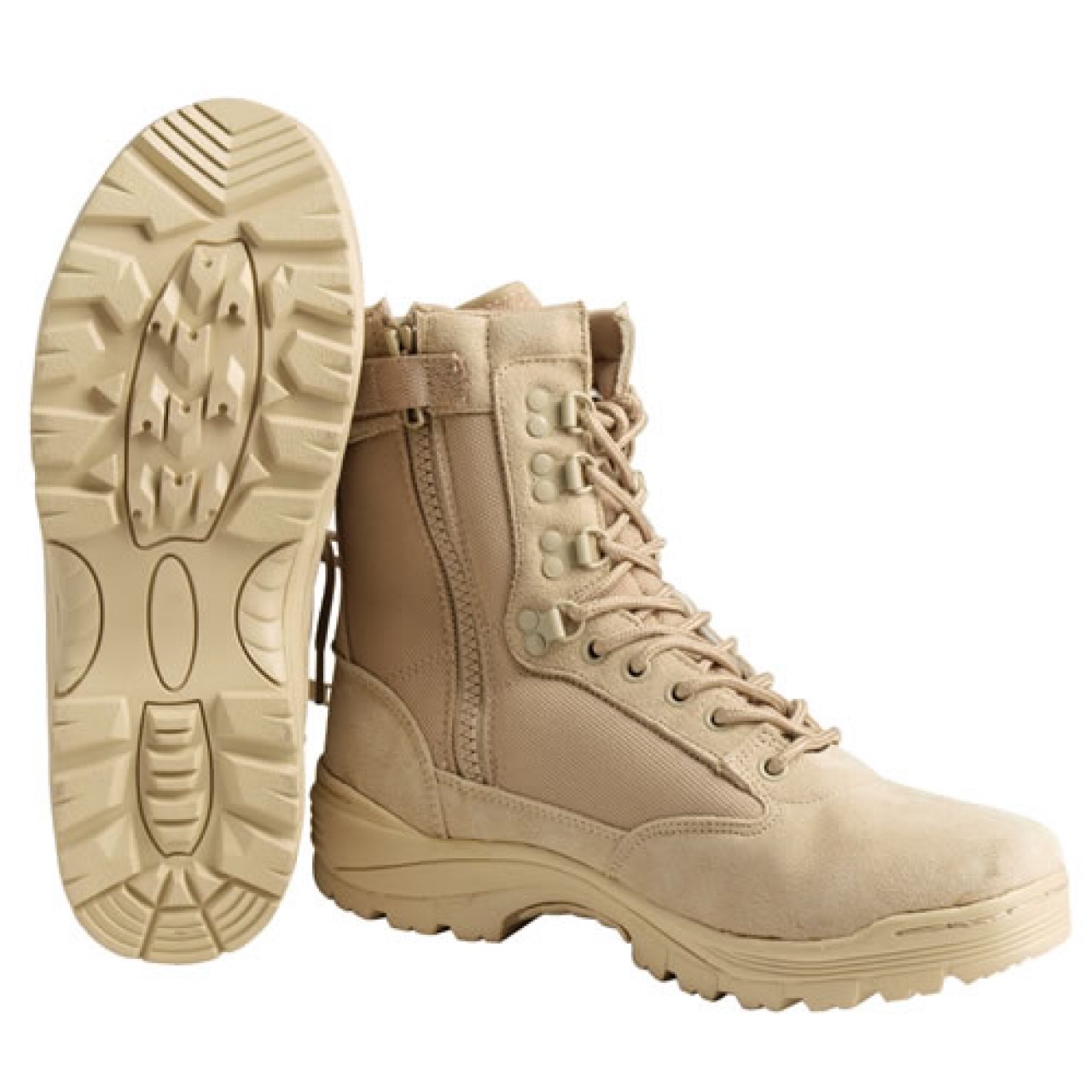 Topánky TACTICAL so zipsom YKK KHAKI