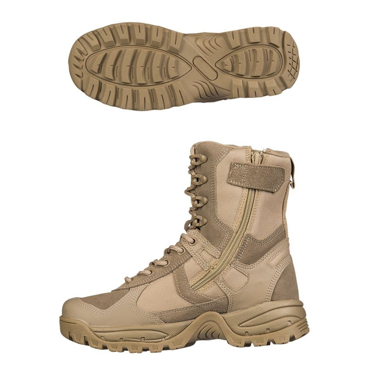 Topánky PATROL so zipsom COYOTE BROWN