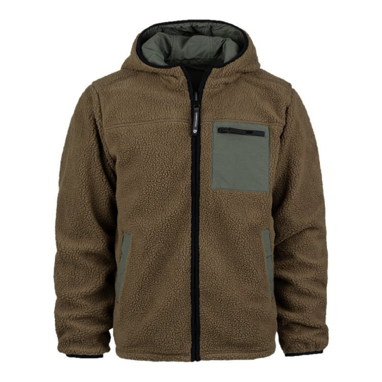 Bunda obojstranná SHERPA SOFTSHELL COYOTE/ZELENÁ