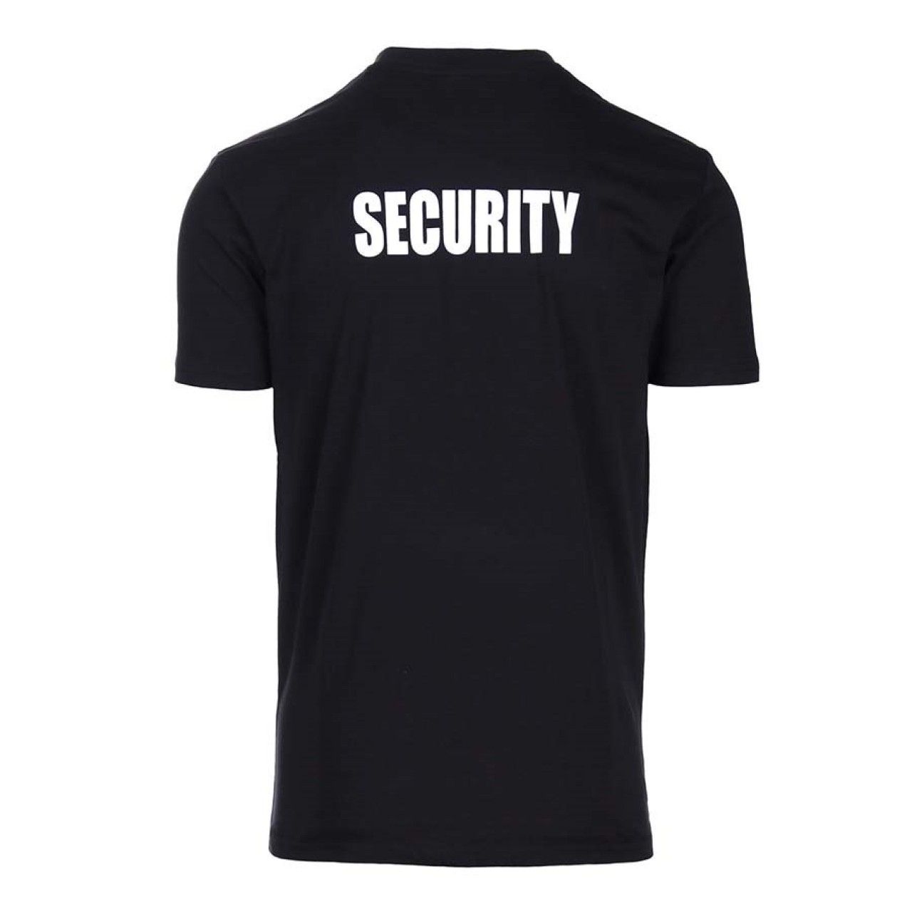 Tričko krátky rukáv 2 nápisy 'SECURITY' ČIERNE