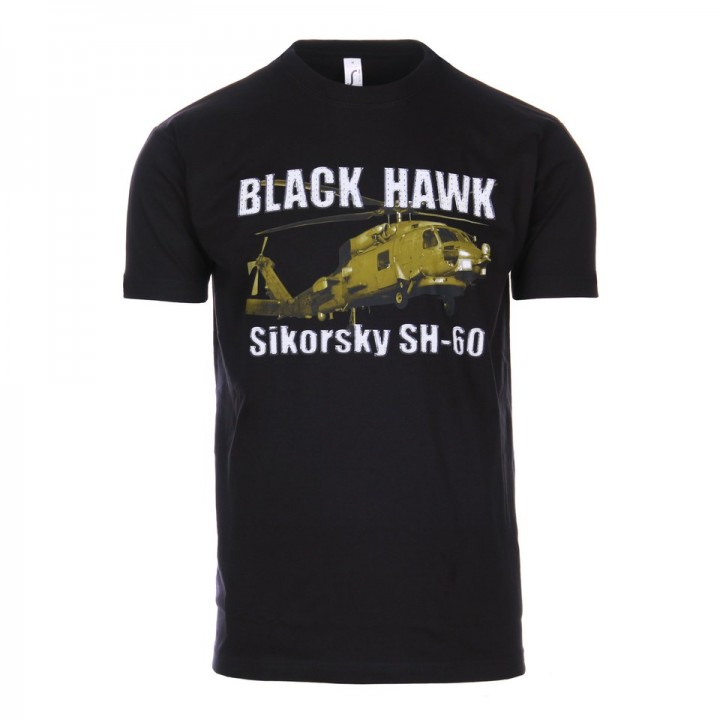 Tričko BLACK HAWK SIKORSKY SH-60 ČIERNE
