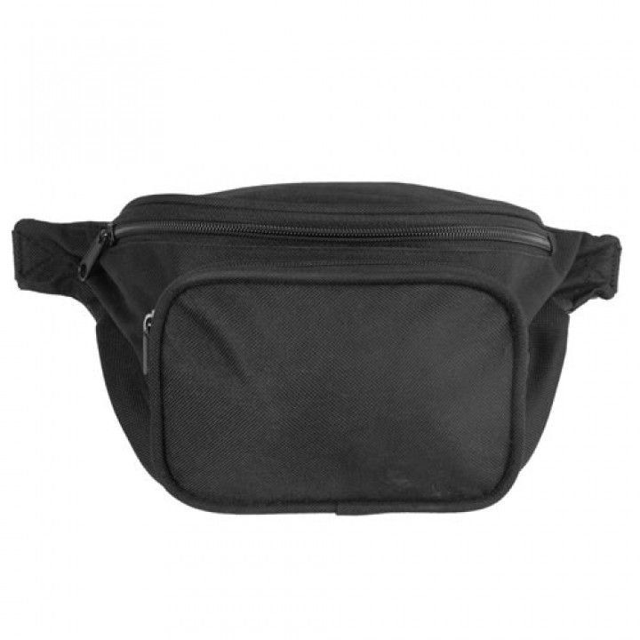 Ľadvinka FANNY PACK dve oddelenia ČIERNA