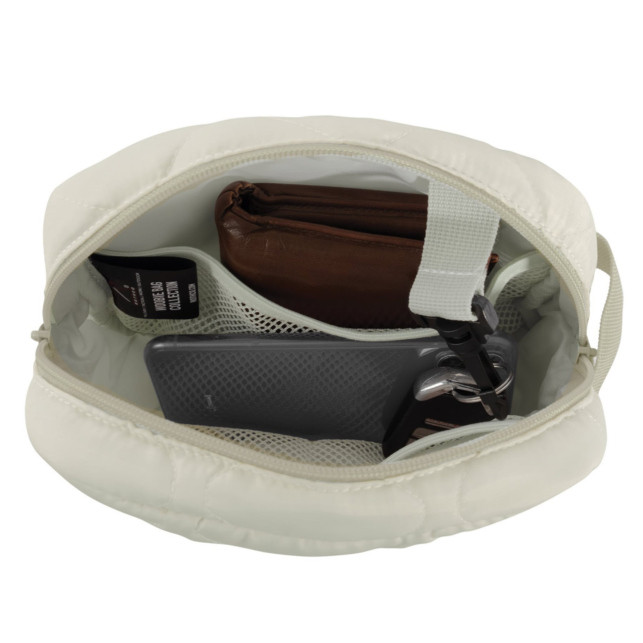 Taška WOOBIE CROSSBODY cez rameno KRÉMOVÁ