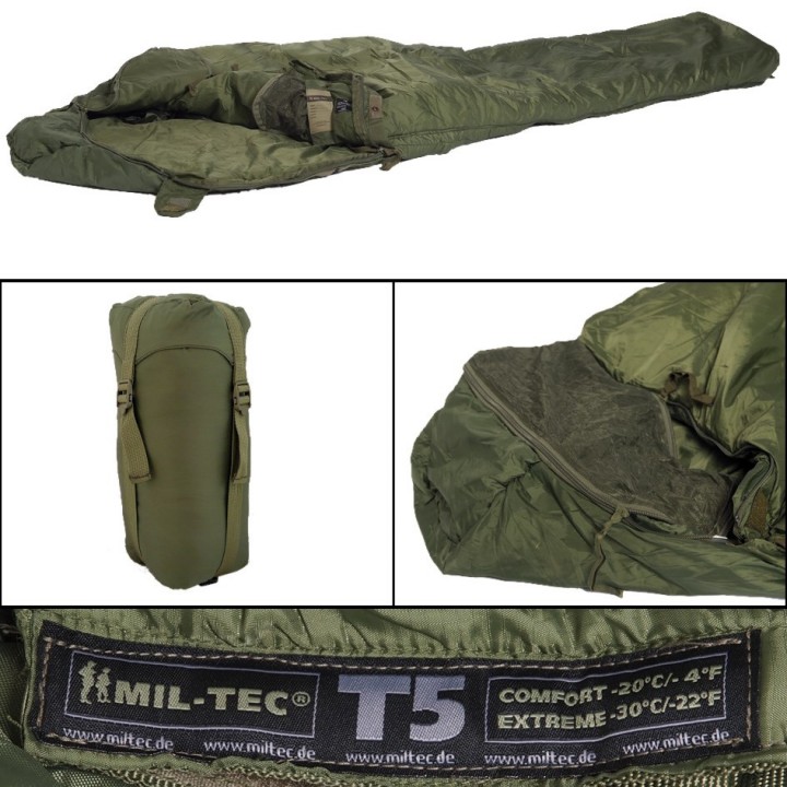 Spací vak TACTICAL T5 ZELENÝ