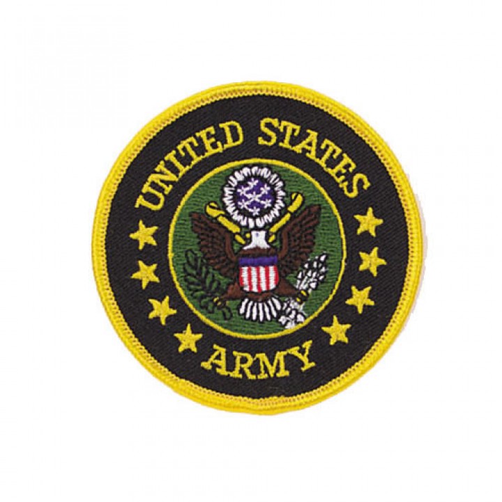 Nášivka U.S. ARMY guľatá 7,5 cm