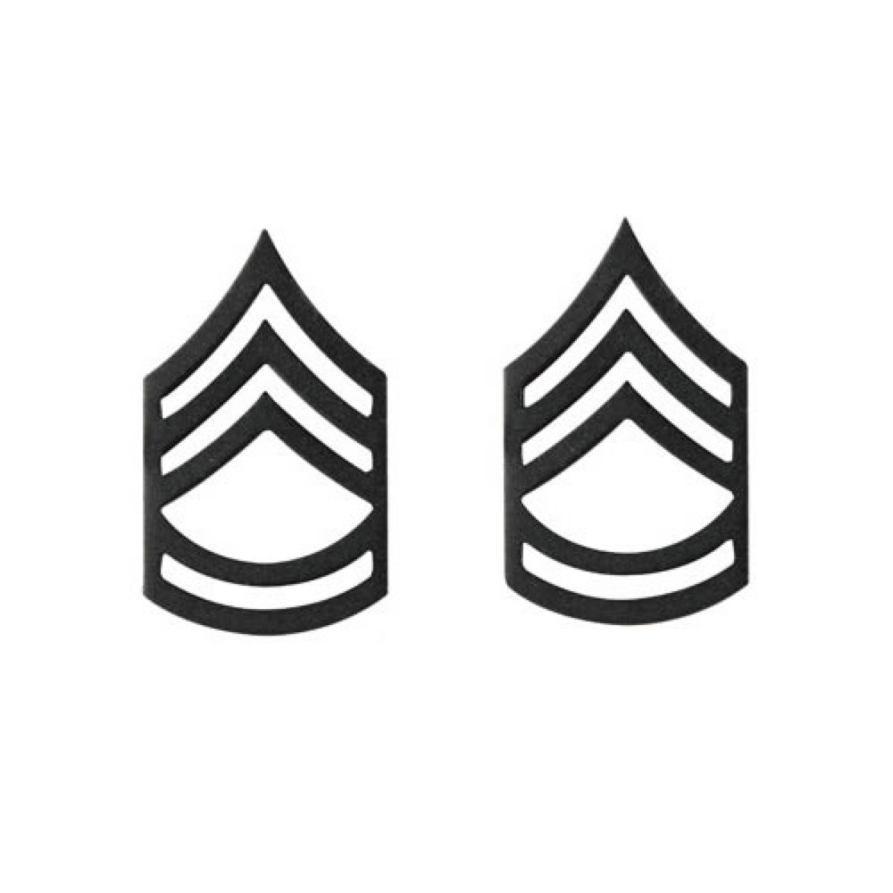 Odznak hodnosti MASTER SERGEANT SUBDUED ČIERNY