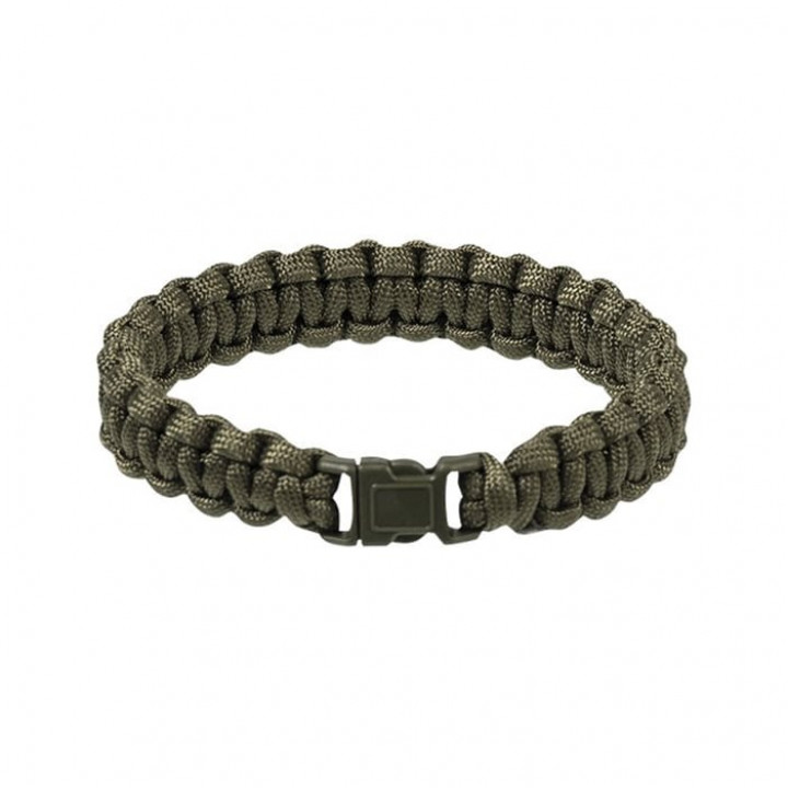 Náramok pletený PARACORD 15mm ZELENÝ