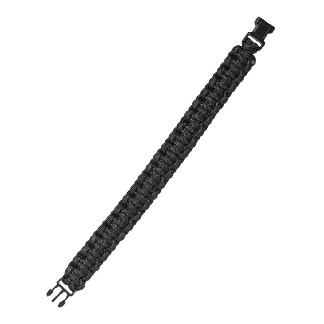 Náramok pletený PARACORD 15mm ČIERNY