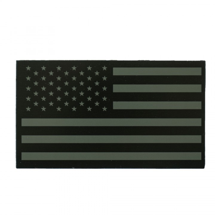 Nášivka IFF IR vlajka USA VELCRO OLIV