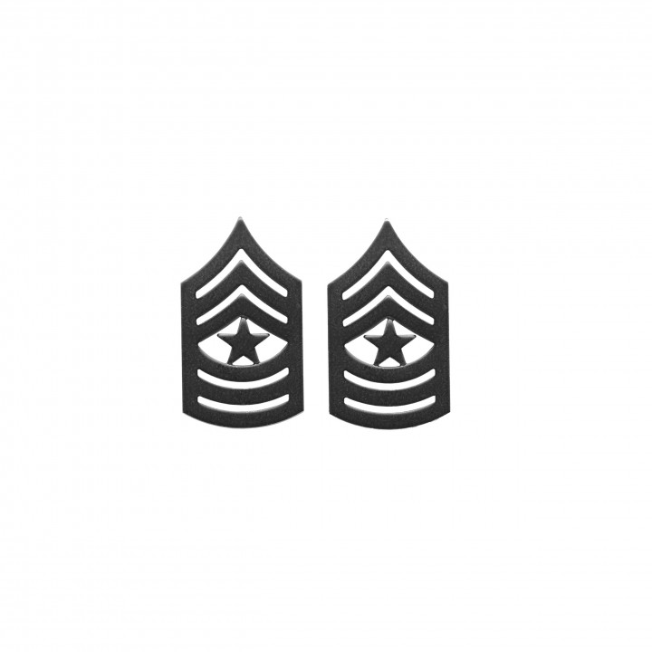 Hodnostná označenie – SgtMaj.MC – ČIERNA
