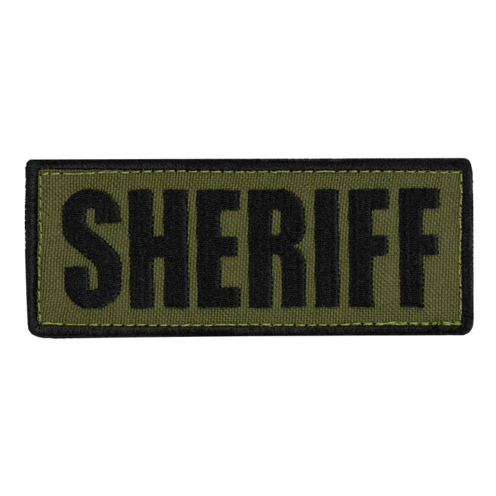 Nášivka SHERIFF 12,7 x 5 cm ČIERNA