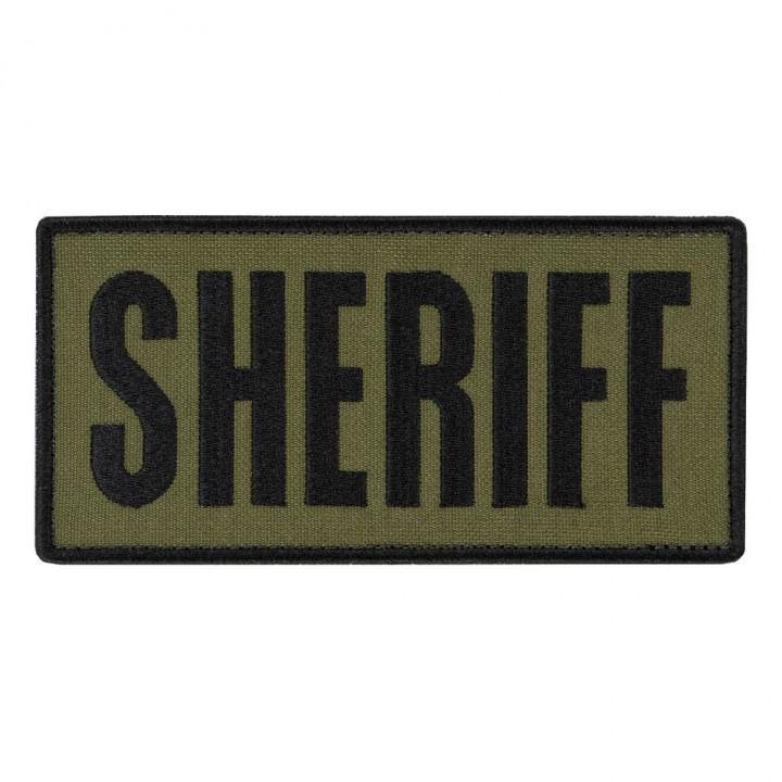 Nášivka SHERIFF 15,2 x 7,6 cm ČIERNA