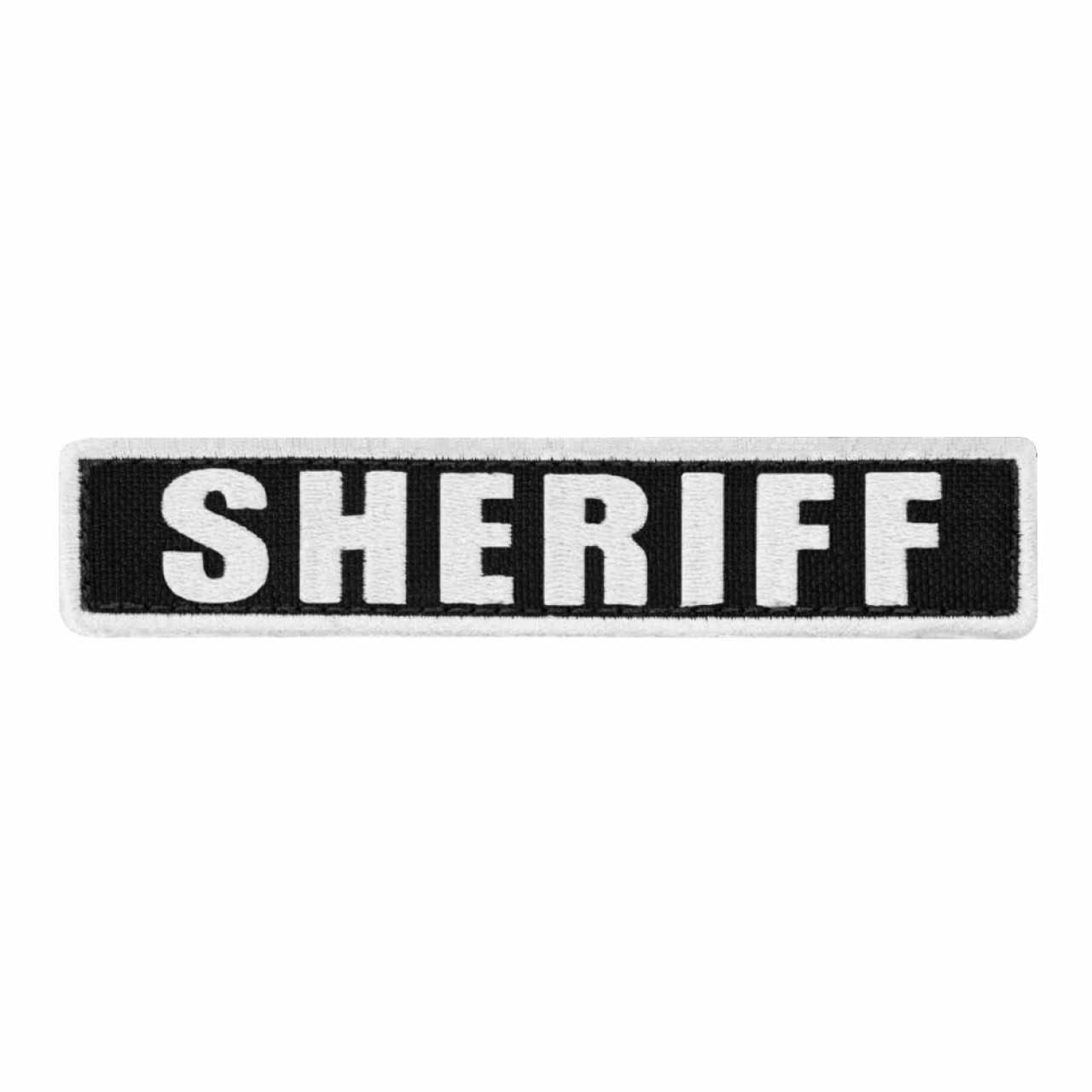 Nášivka SHERIFF 12,7 x 2,5 cm BIELA