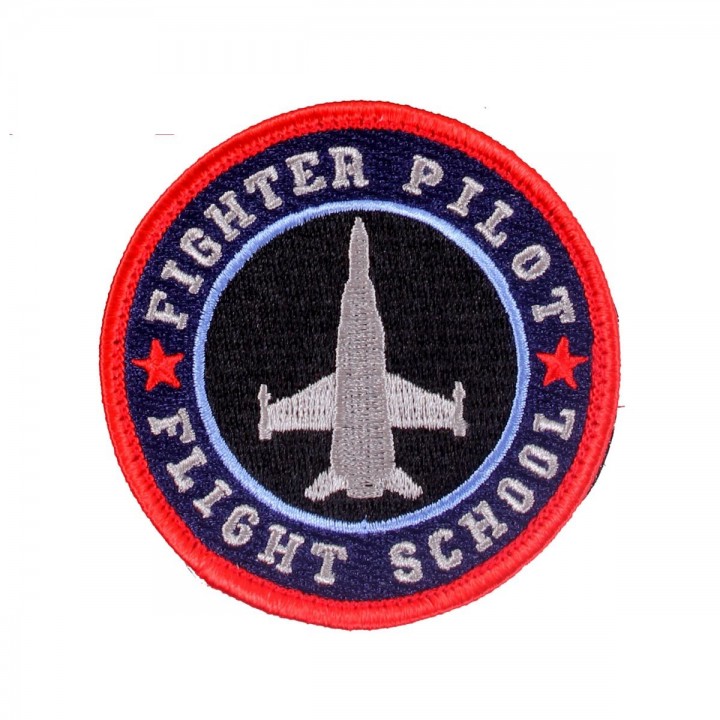 Nášivka FIGHTER PILOT FLIGHT SCHOOL velcro