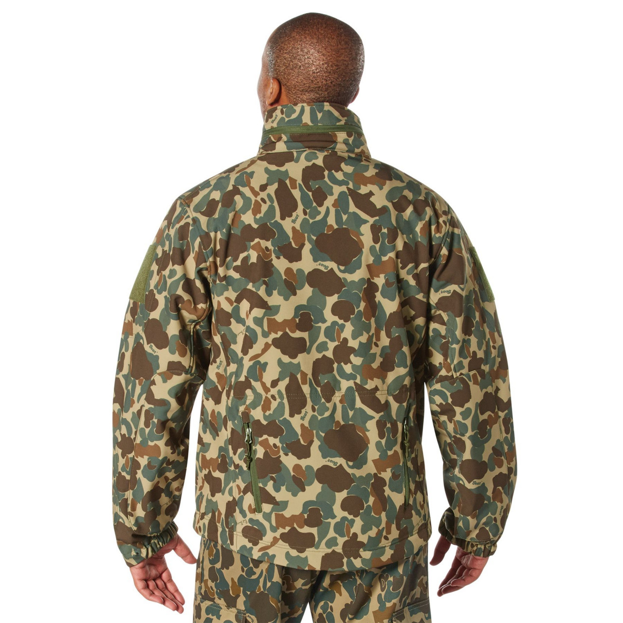Bunda TACTICAL s kapucňou softshell FRED BEAR CAMO