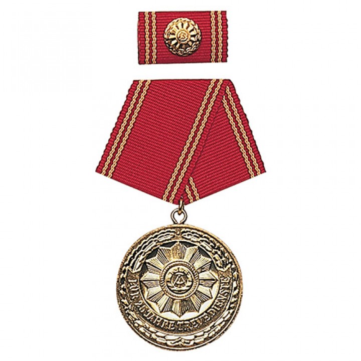 Medaila vyznamenania MDI 'F.TREUE DIENSTE' 25 rokov ZLATÁ