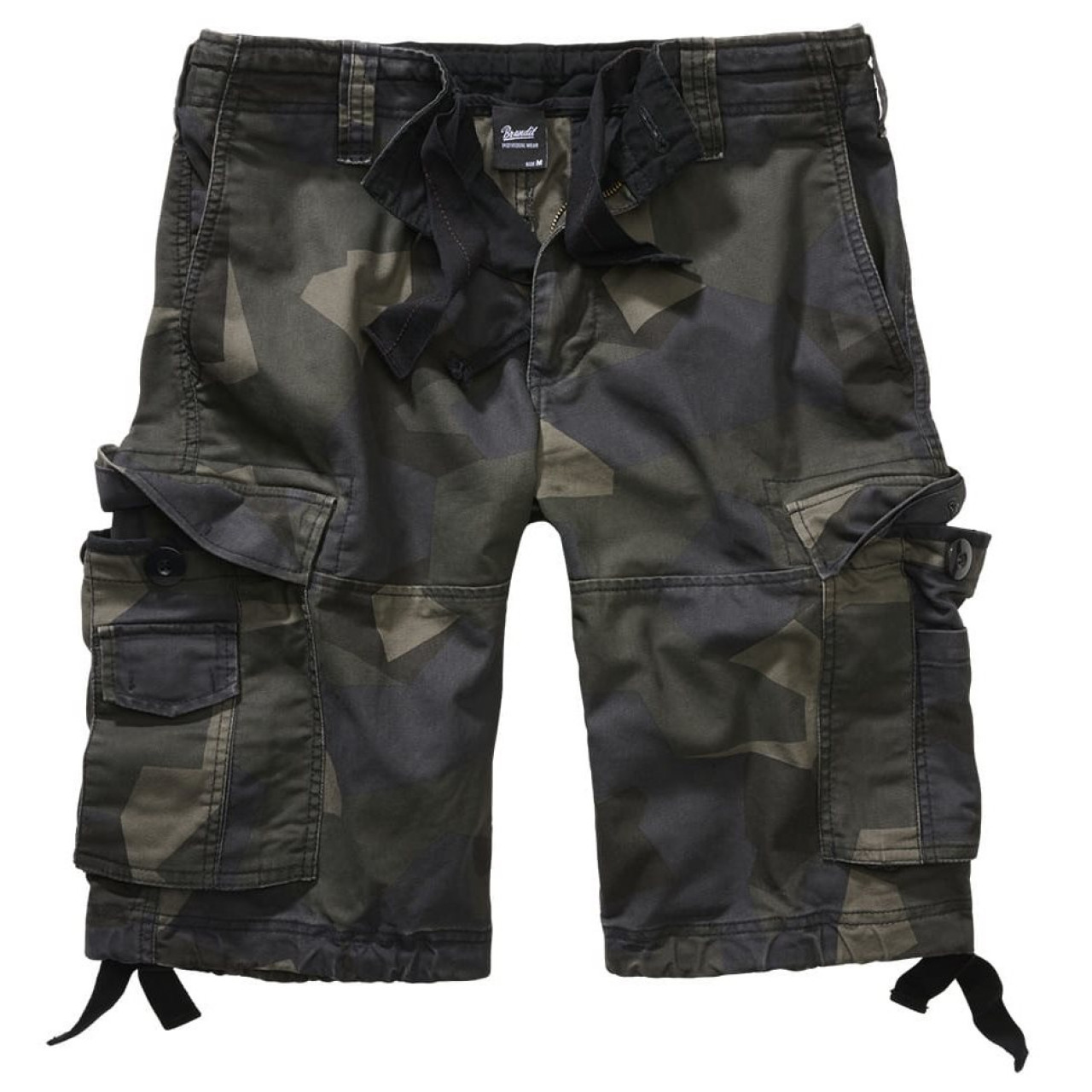 Nohavice krátke BRANDIT Vintage ŠVÉDSKE MASKOVANIE M90 DARK CAMO
