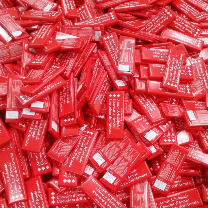 Čokoláda švajčiarska Armee Schokolade 50g