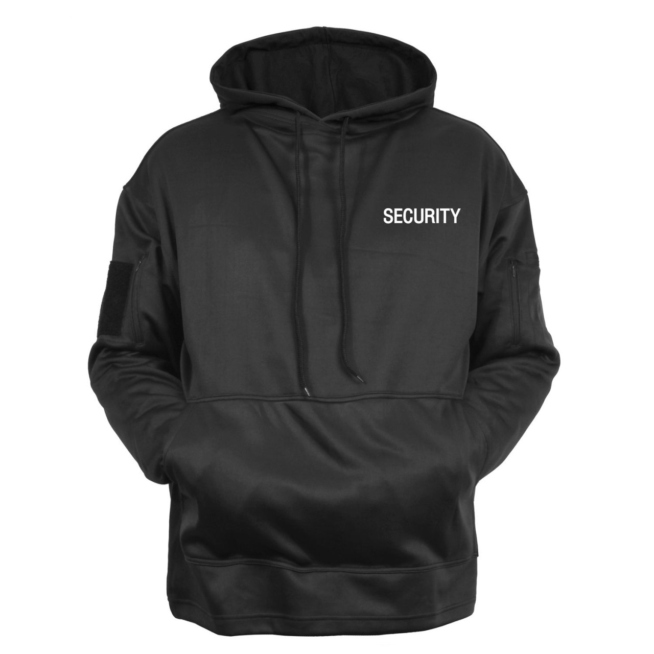 Mikina SECURITY s kapucňou ČIERNA