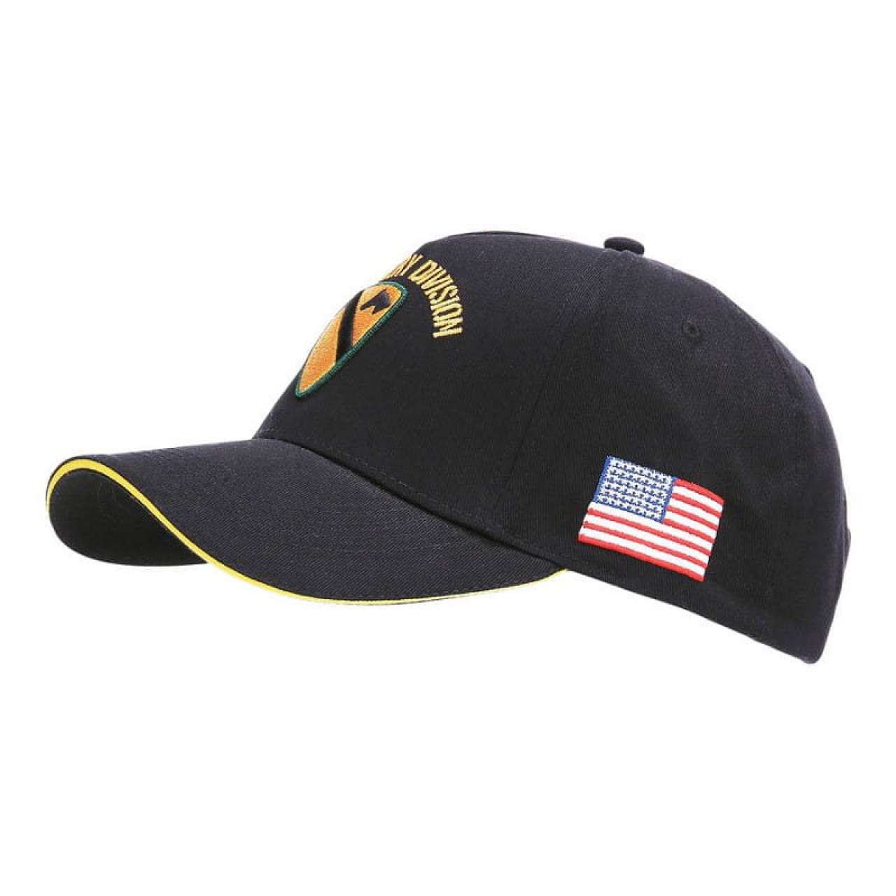 Čiapka BASEBALL US CAVALRY WWII 3D ČIERNA