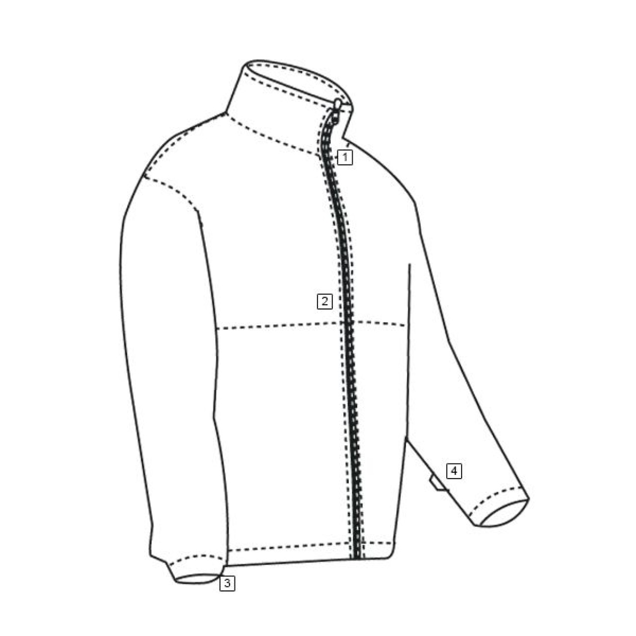 Mikina POLAR FLEECE ČIERNA