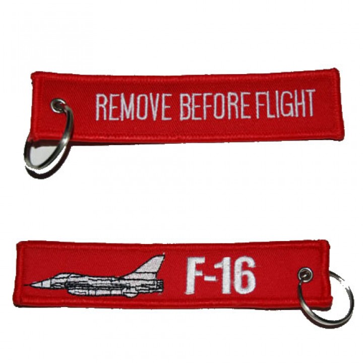 Kľúčenka REMOVE BEFORE FLIGHT/F-16