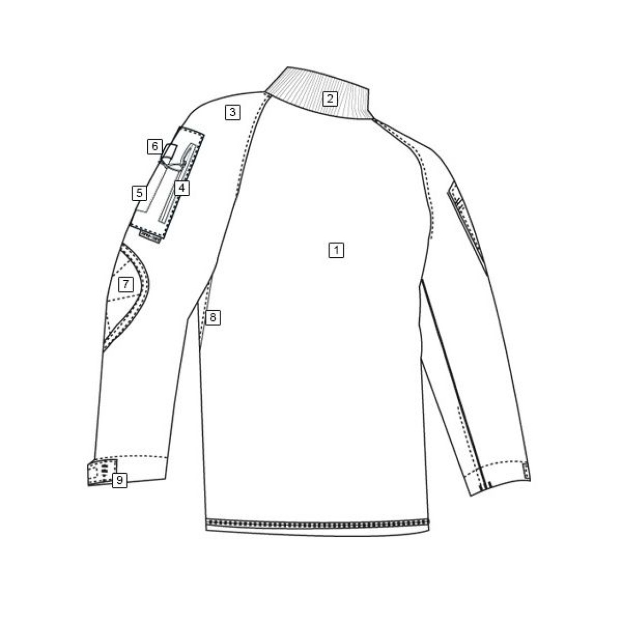 Košeľa taktická COMBAT Cordura rip-stop WOODLAND
